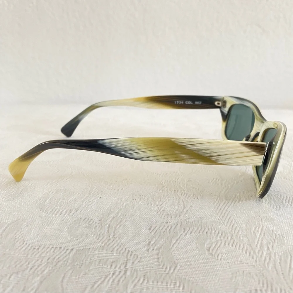 Alain Mikli black beige acetate tinted lenses sunglasses